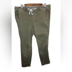 Torrid Women’s Olive Green Straight Leg Drawstring Pull On Pants Size 1X EUC